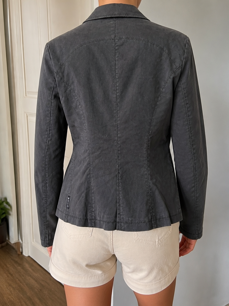 Giacca blazer Armani Jeans Grigio Antracite Vintage Y2K — foto 2