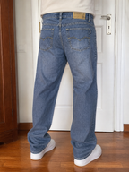 Jeans a gamba larga Tonnotto Blu slavato Vintage Y2K Uomo (XL) — foto 1