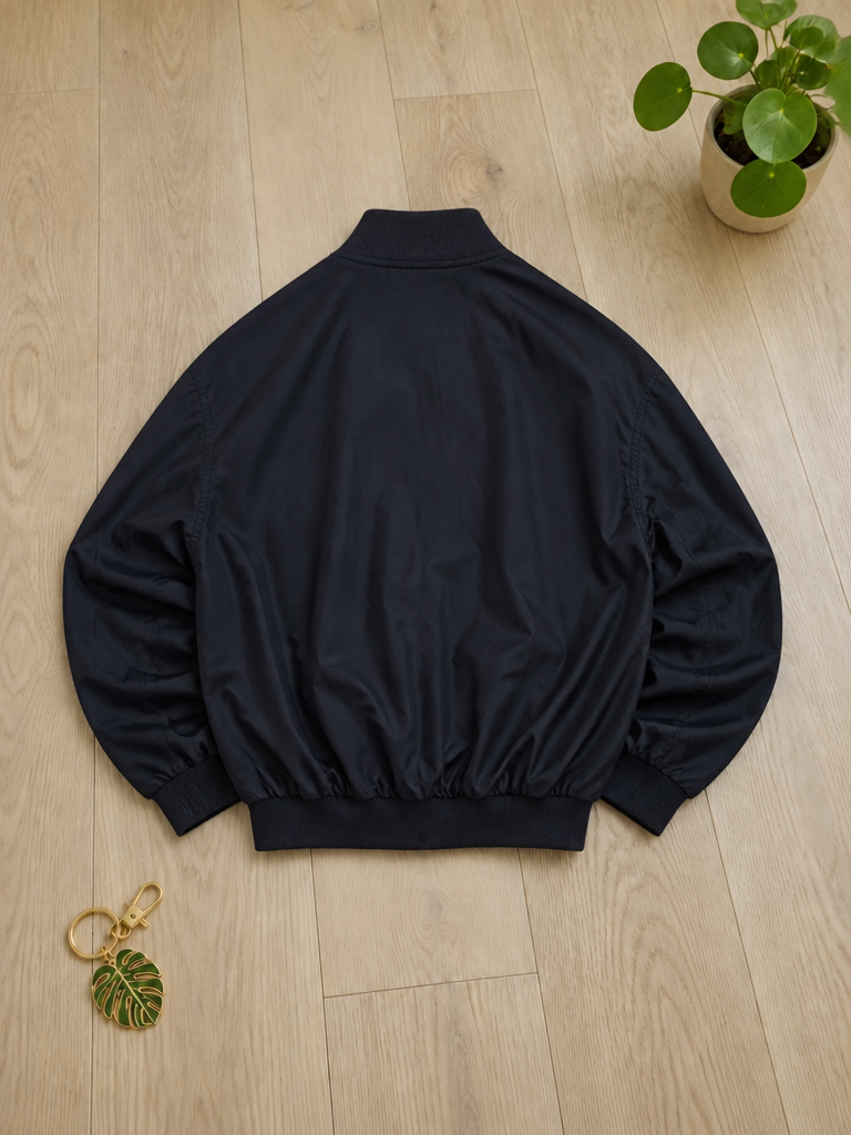 Giacca bomber Lacoste Zip integrale Blu navy Vintage Y2K (L) — foto 2