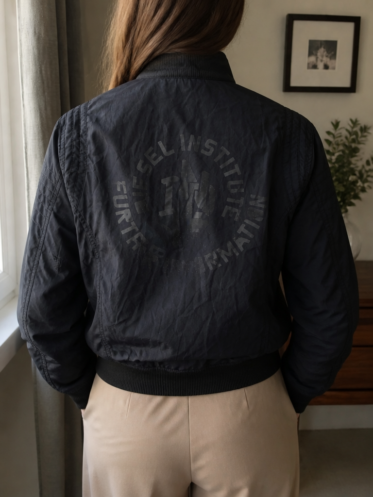 Giacca bomber Diesel Nero Vintage Y2K (L) — foto 2