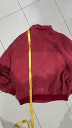 Giacca bomber Most Wollin Zip Collo a camicia Bordeaux Vintage Y2K (M) — foto 7