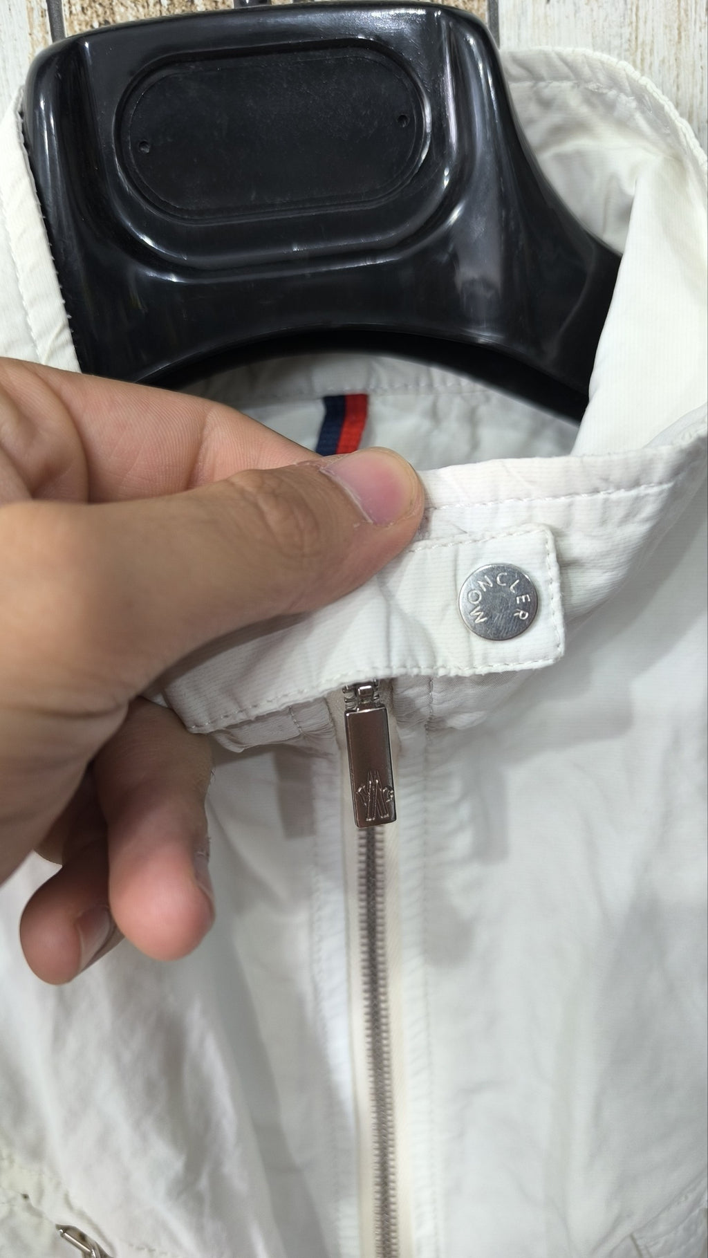 Giacca Moncler Vintage Y2K Bianca Zip Collo Alto (L) — foto 5