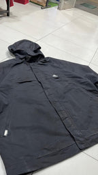 Giacca sportiva adidas con cappuccio e zip integrale Vintage Y2K Nera (XL) — foto 3