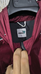 Track Jacket JAKO Full Zip Bordeaux Nero Bianco Vintage Y2K (L) — foto 5