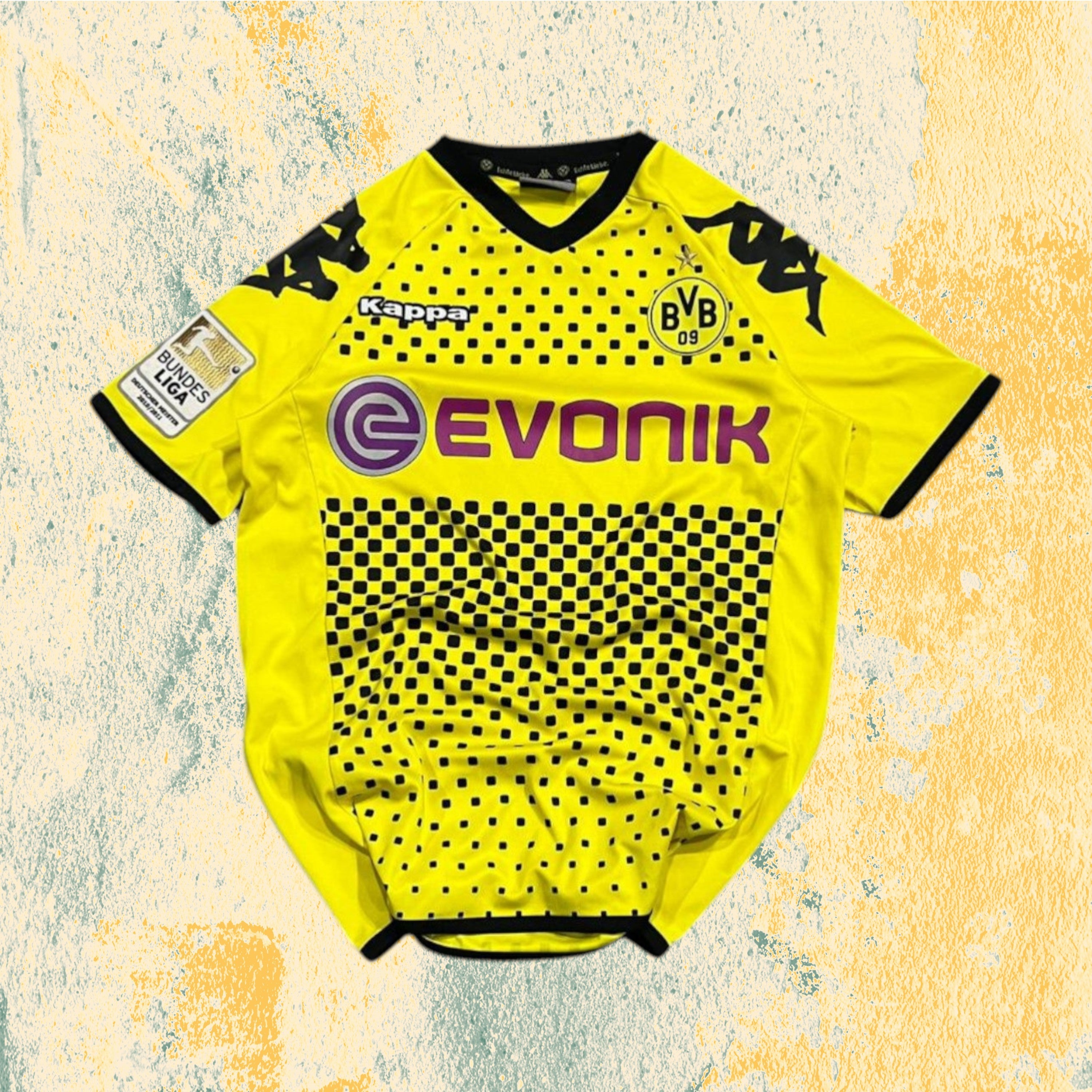 T-Shirt BVB Borussia Dortumund "Leitner 7" Football Jersey Vintage Y2K 90s 2000s (S)