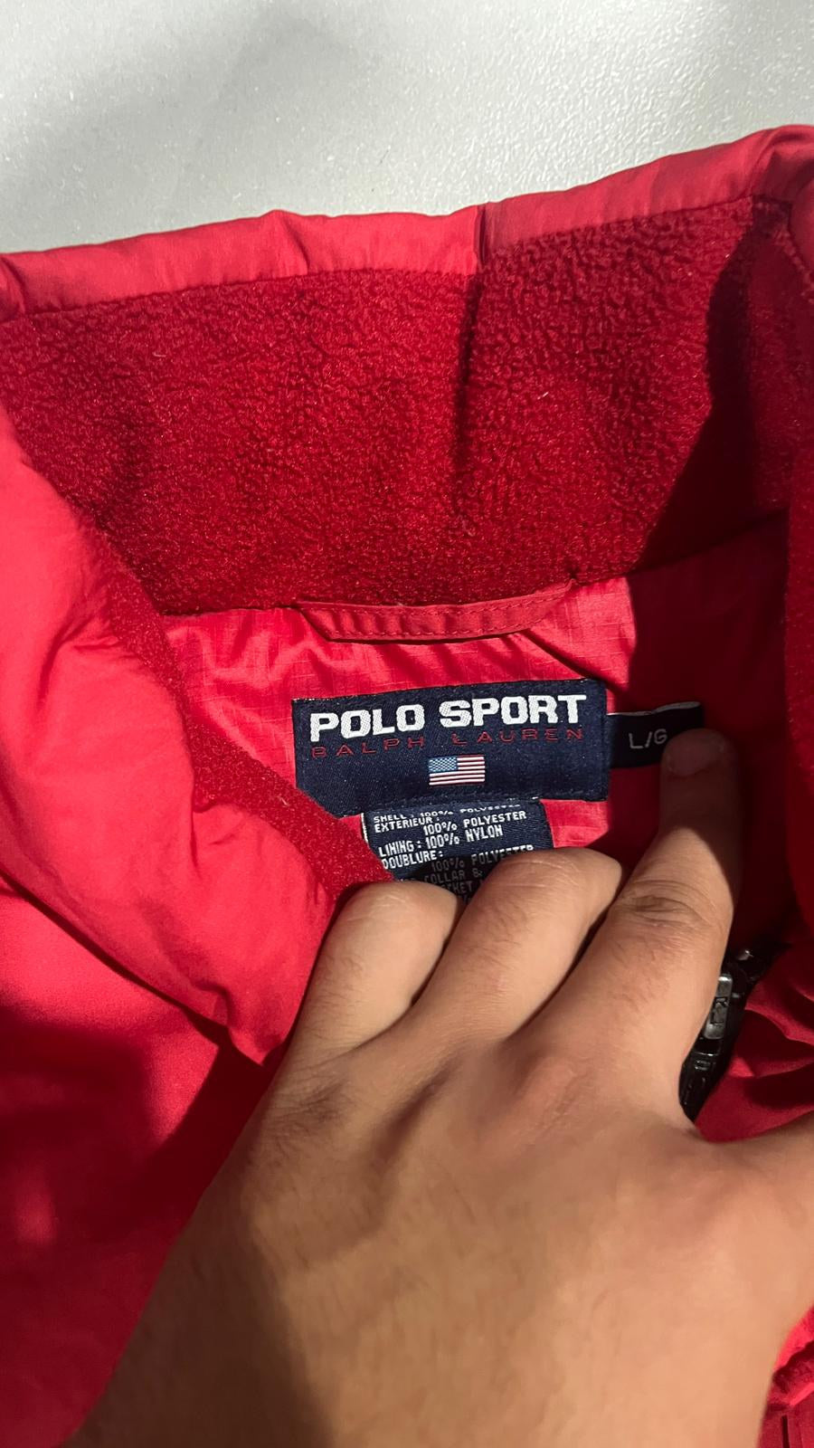 Giacca a vento sportiva Polo Sport Ralph Lauren Rosso Vintage Y2K — foto 5
