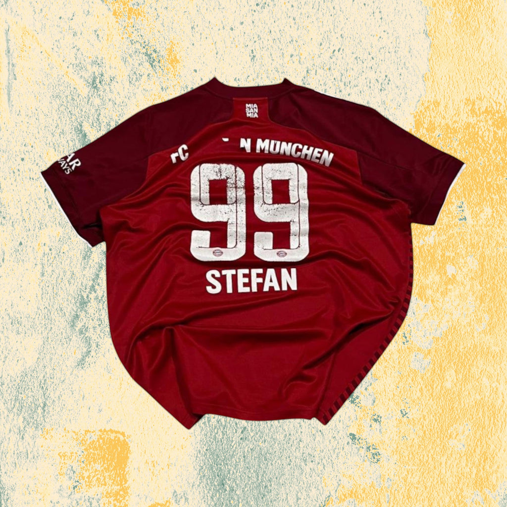 T-Shirt Adidas Bayern Monaco "Stefan 99" Football Vintage Y2K 90s 2000s American Style (L)