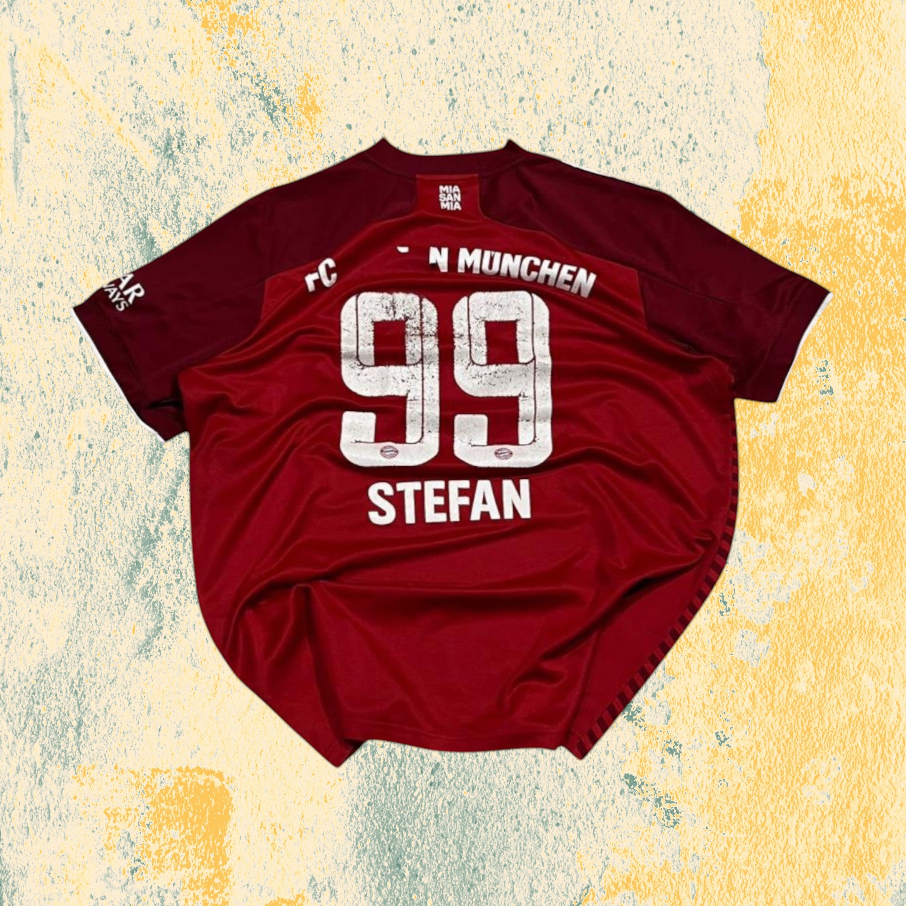 T-Shirt Adidas Bayern Monaco "Stefan 99" Football Vintage Y2K 90s 2000s American Style (L)