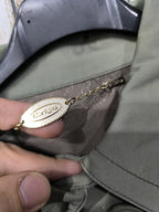 Giacca corta Betsey Johnson Colletto ampio Bottoni Verde oliva tendente al grigio Vintage Y2K (S) — foto 5