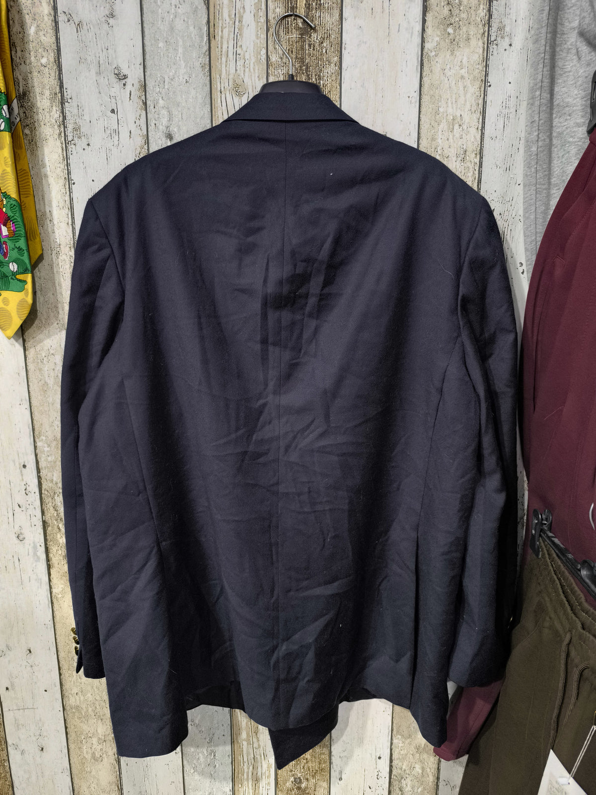 Blazer monopetto Aquascutum Blu molto scuro Rever a lancia Vintage Y2K (XXL) — foto 7