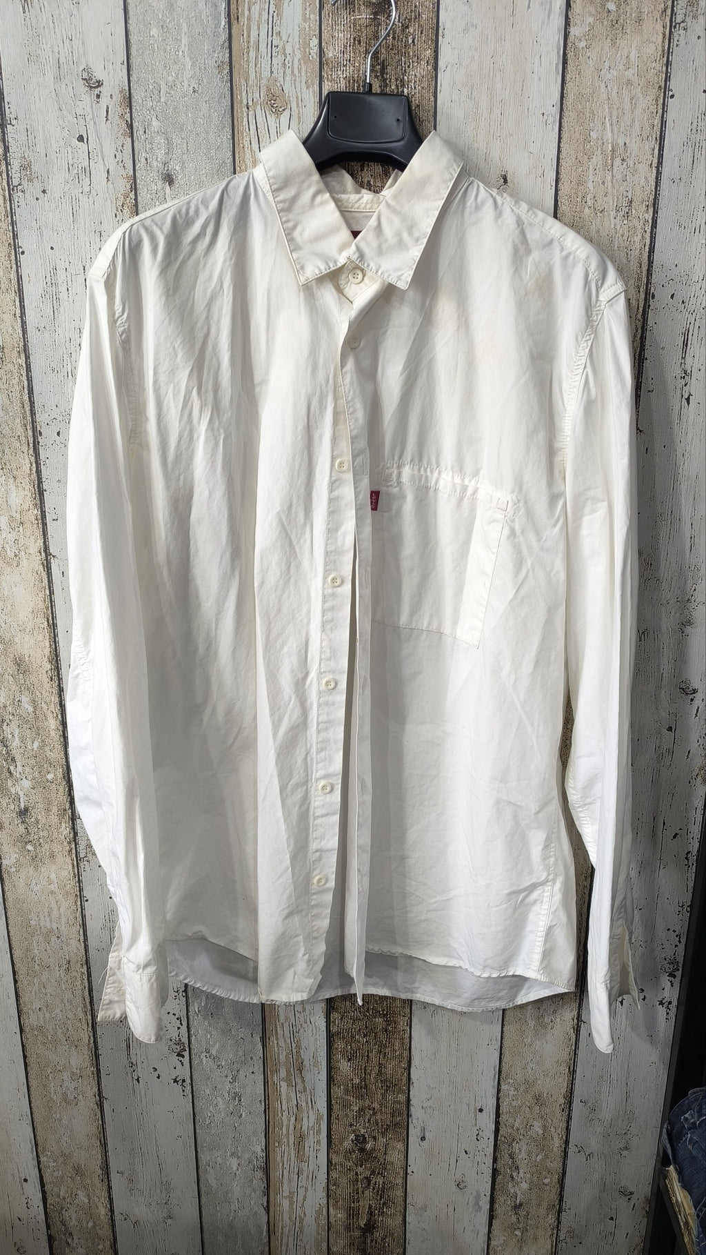 Camicia Levi's Large Vintage Y2K Bianca Red Tab — foto 3