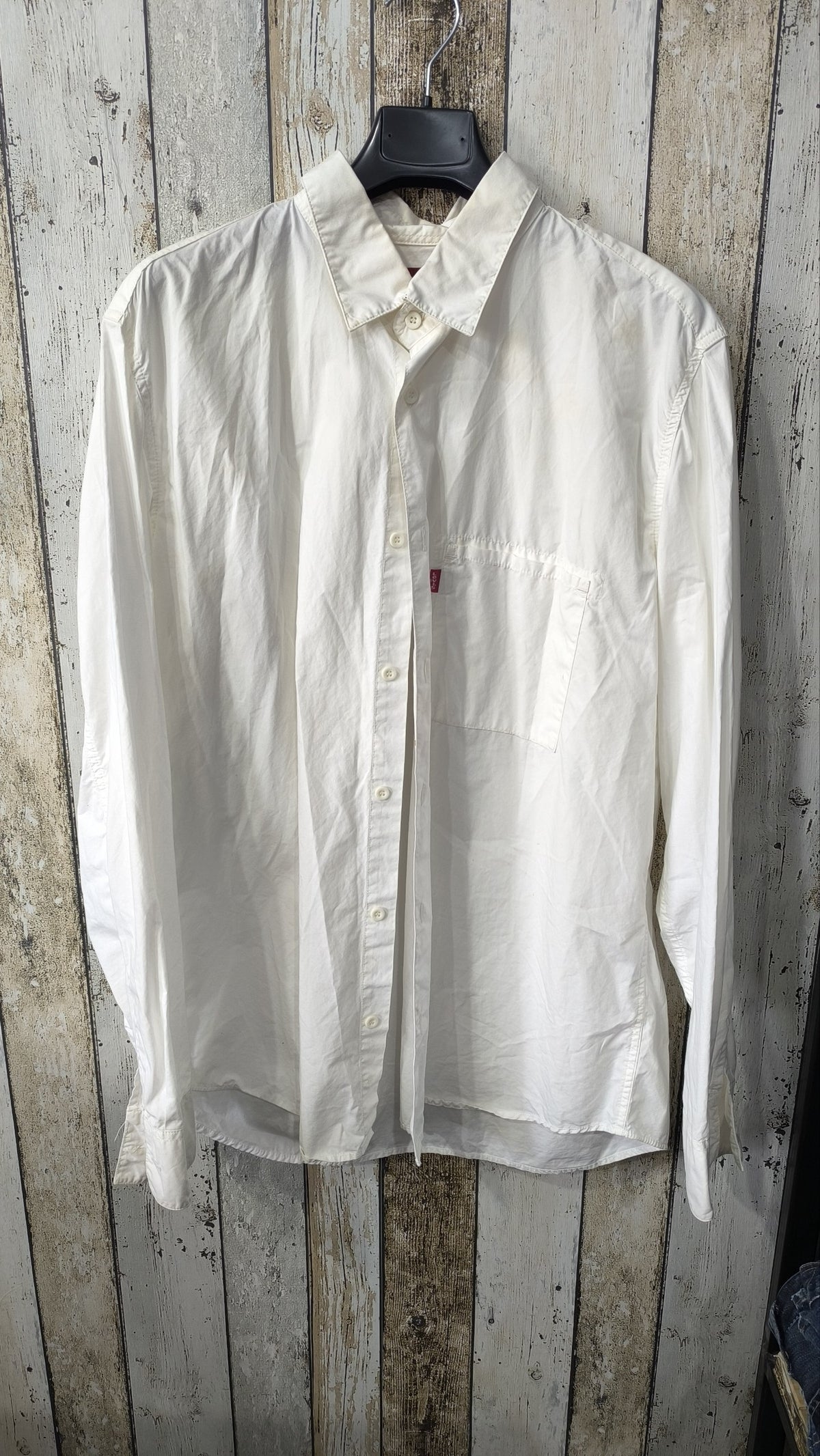 Camicia Levi's Large Vintage Y2K Bianca Red Tab — foto 3