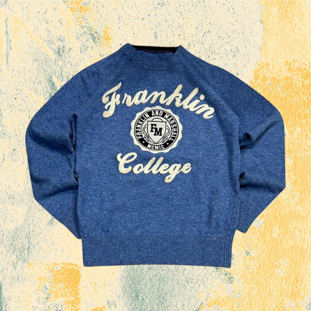 Sweater Maglioncino Franklin College Embroidered  (S)