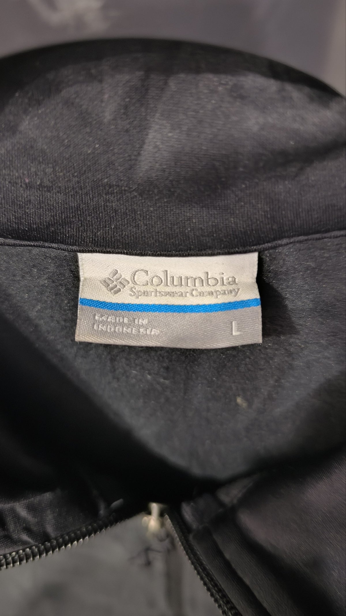 Gilet Columbia Collo Alto Zip Integrale Nero Vintage Y2K (L) — foto 5