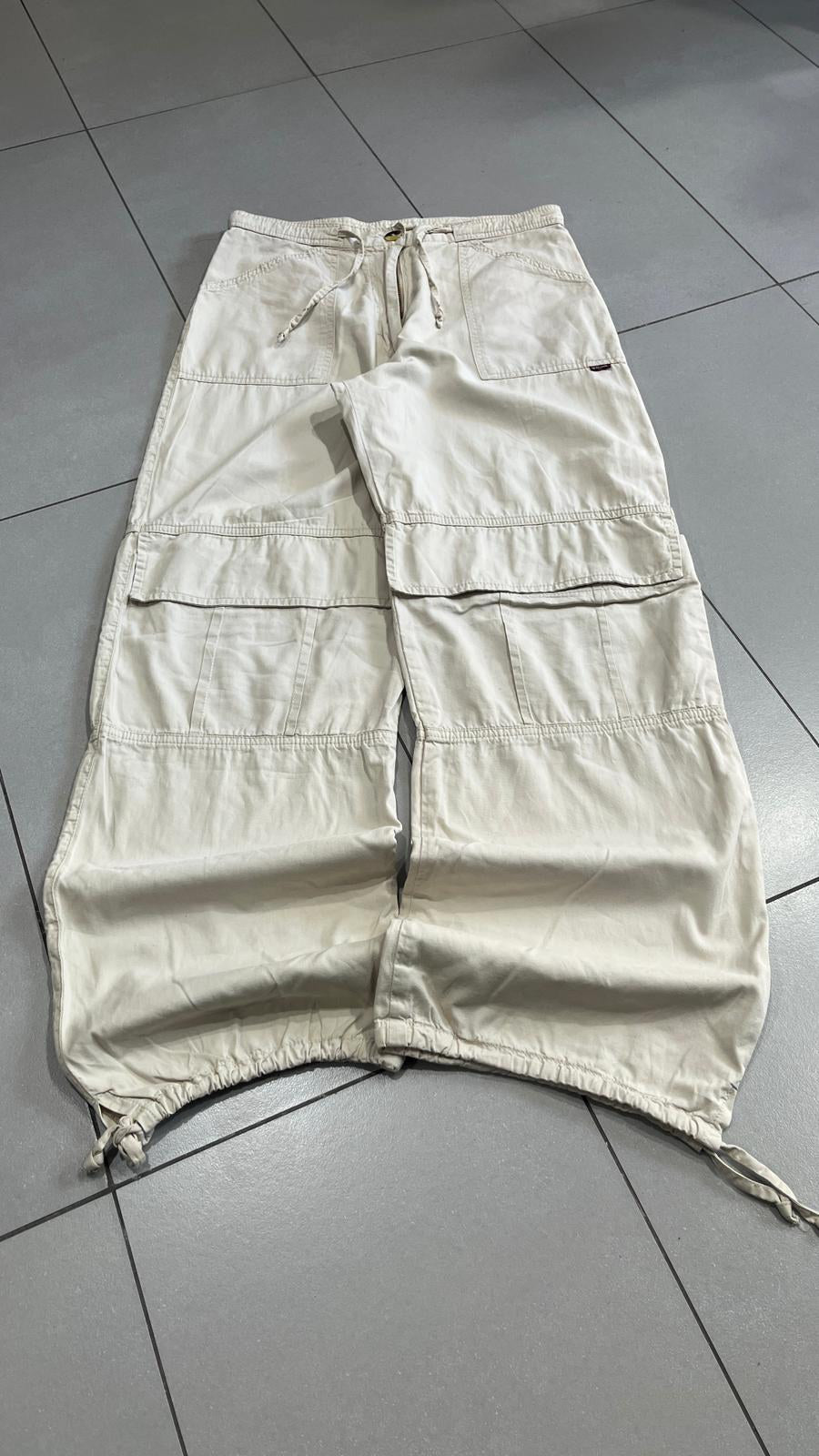 Pantaloni cargo Vita e fondo elasticizzati Vintage Y2K (M) — foto 4