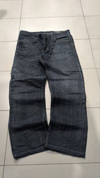 Jeans a gamba ampia Jack & Jones blu scuro slavato Vintage Y2K Uomo (L) — foto 5