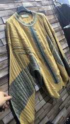 Maglione Umberto Bilancioni Vintage Y2K Giallo Ocra Verde Grigio (52) — foto 4
