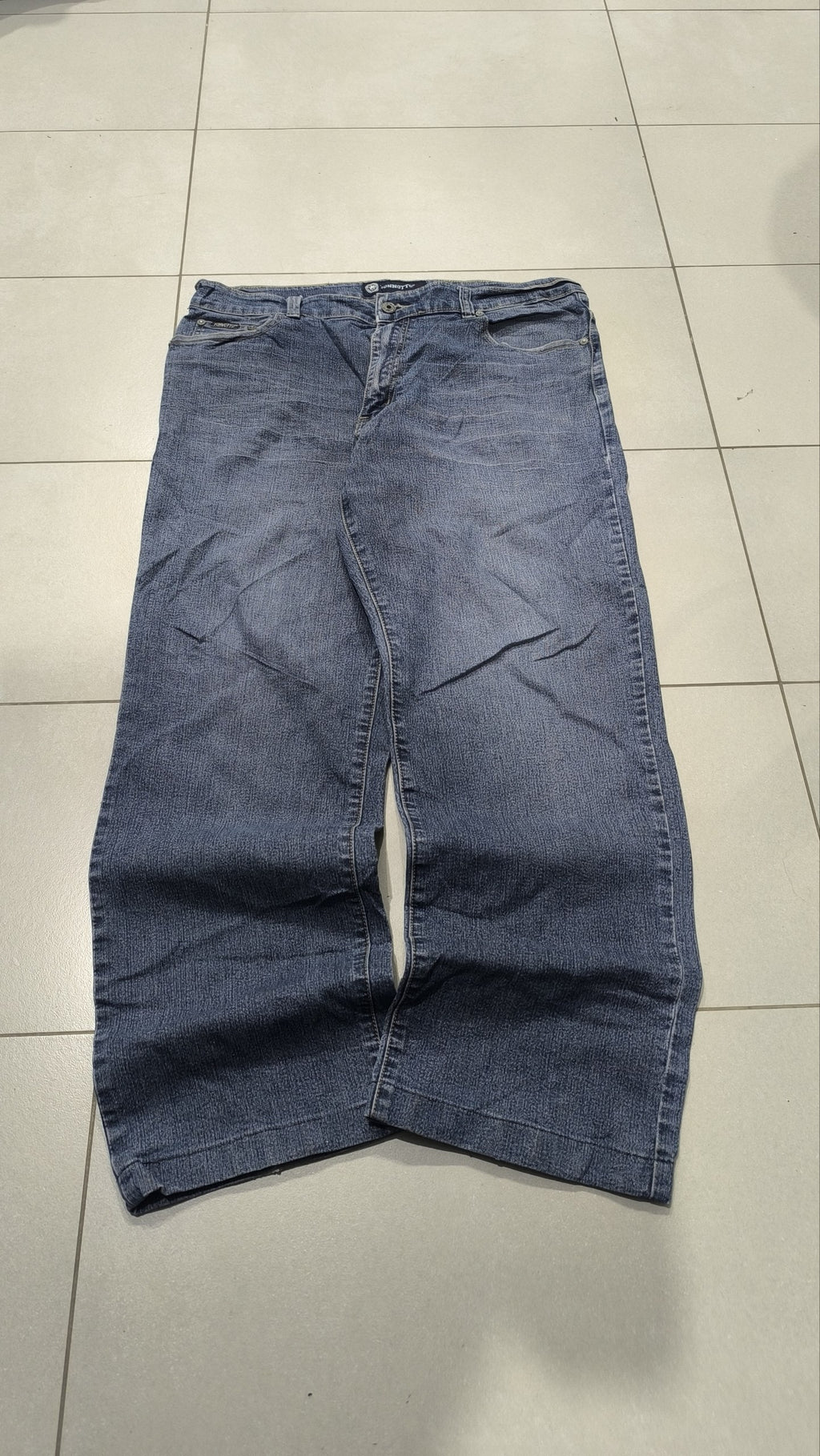 Jeans a gamba larga Tonnotto Blu slavato Vintage Y2K Uomo (XL) — foto 6