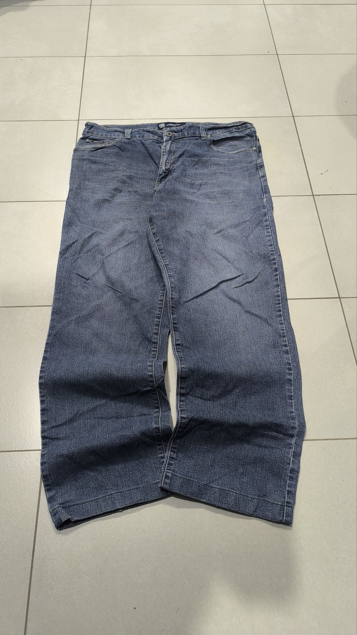 Jeans a gamba larga Tonnotto Blu slavato Vintage Y2K Uomo (XL) — foto 6