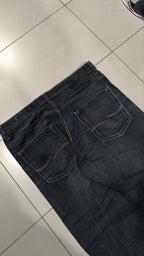 Jeans a gamba ampia Jack & Jones blu scuro slavato Vintage Y2K Uomo (L) — foto 4