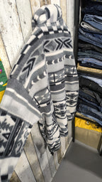 Pile Collo Alto Giorgio Vincenzo Zip Integrale Vintage Y2K Grigio Bianco Nero (L) — foto 8