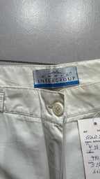 Pantaloni INTERGROUP Gamba Ampia Dritta Avorio Chiaro Vintage Y2K (S) — foto 5