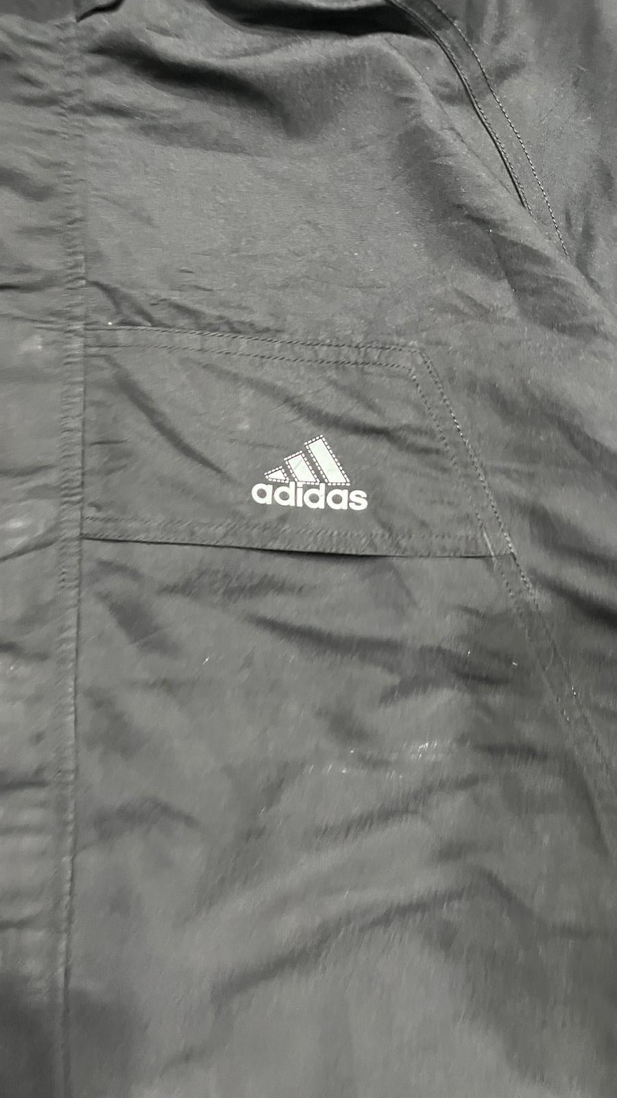Giacca sportiva adidas con cappuccio e zip integrale Vintage Y2K Nera (XL) — foto 5
