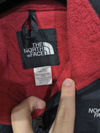 Pile Collo Alto Zip Integrale The North Face Nero Bordeaux Vintage Y2K — foto 5