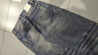 Jeans Leox Gamba Ampia Blu Denim Slavato Vintage Y2K (30) — foto 5