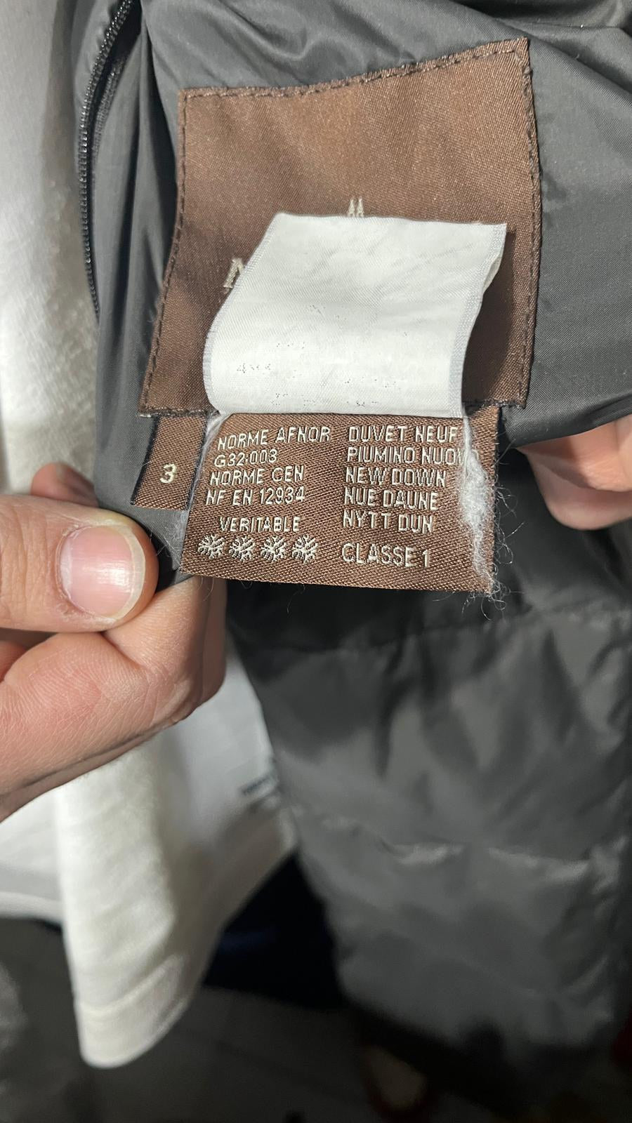 Piumino lungo Moncler Collo Alto Zip Integrale Grigio Vintage Y2K (3) — foto 6