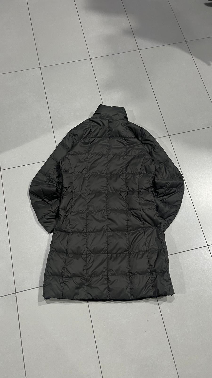 Piumino lungo Moncler Collo Alto Zip Integrale Grigio Vintage Y2K (3) — foto 4