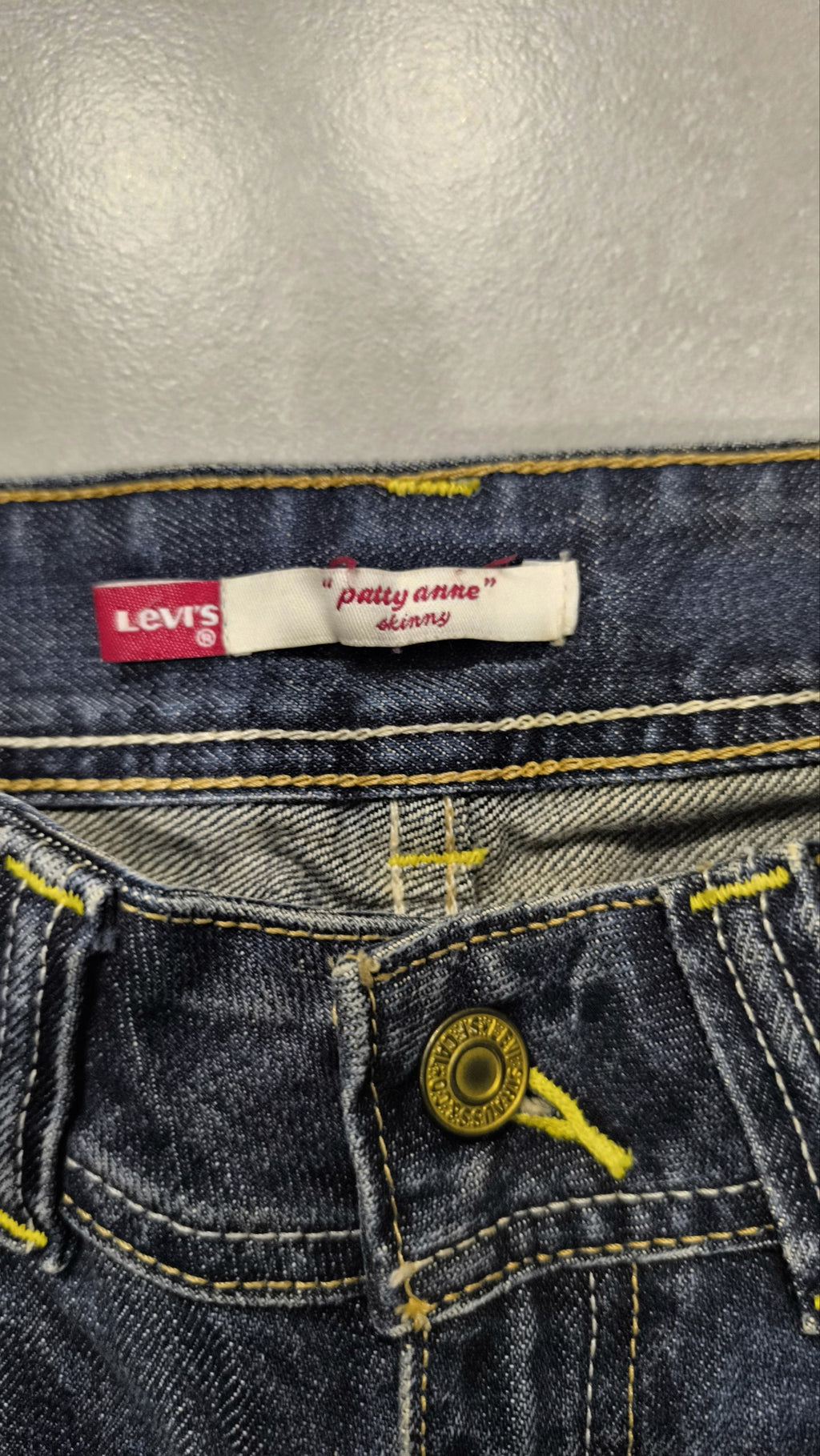 Levis Jeans Patty Anne Skinny Denim Blu Vintage Y2K Donna (XS) — foto 8