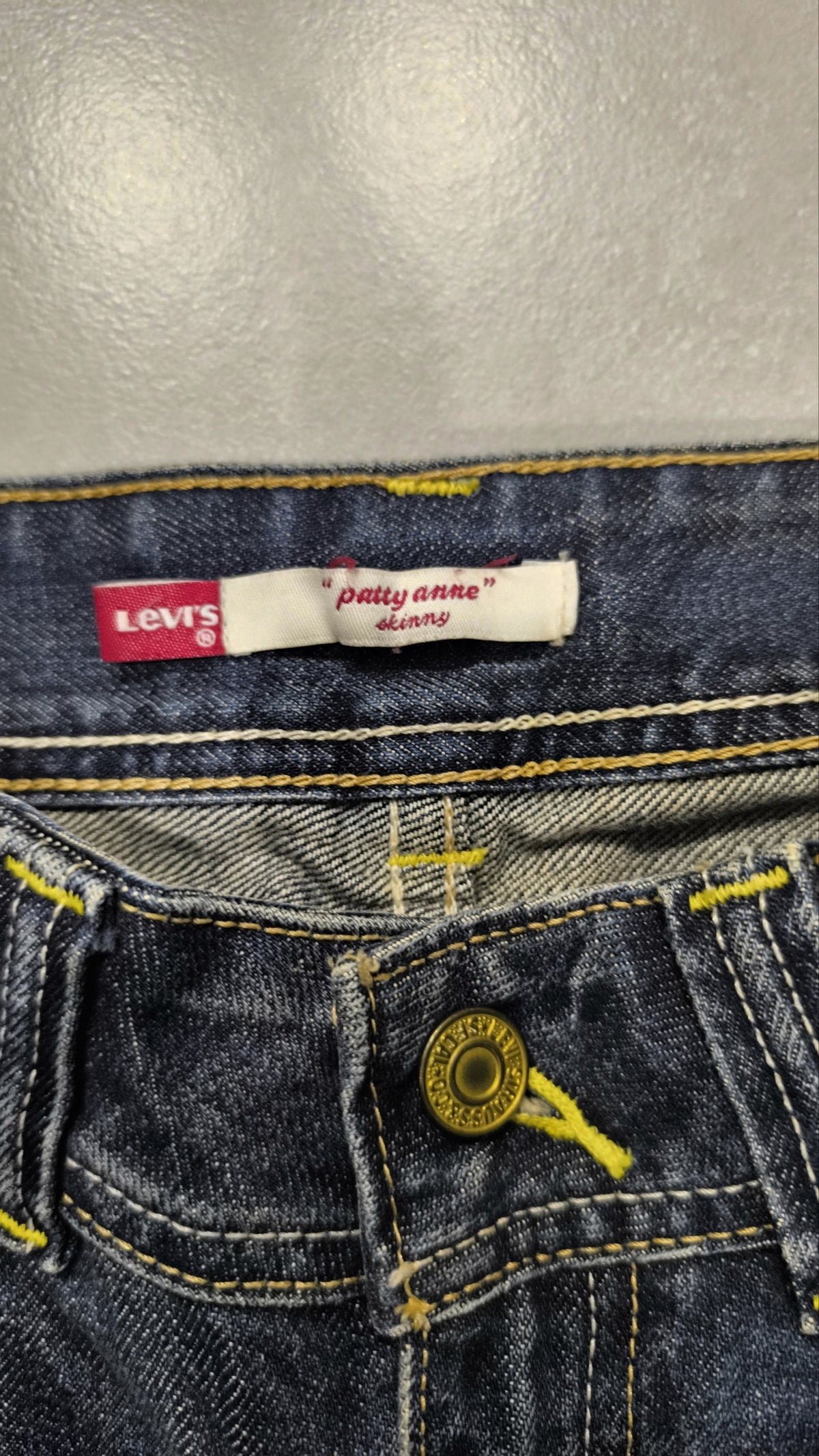Levis Jeans Patty Anne Skinny Denim Blu Vintage Y2K Donna (XS) — foto 8