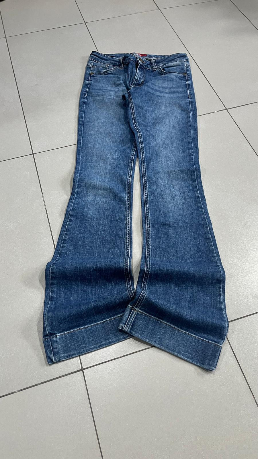 Jeans Bootcut s.Oliver Shape Bodycut Blu Denim Dé lavé Vintage Y2K — foto 4