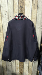 Track Jacket Collo Alto Errea Blu Navy Rosso Bianco Vintage Y2K (L) — foto 7