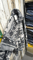 Pile Collo Alto Giorgio Vincenzo Zip Integrale Vintage Y2K Grigio Bianco Nero (L) — foto 4
