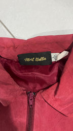 Giacca bomber Most Wollin Zip Collo a camicia Bordeaux Vintage Y2K (M) — foto 5