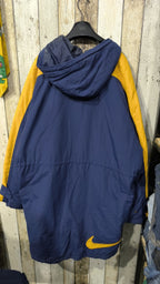 Parka con cappuccio Nike Blu navy e giallo Vintage Y2K (XL) — foto 6