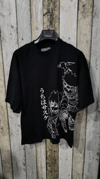 T-shirt Pull&Bear Naruto Grafica Anime Nera Vintage Y2K — foto 3