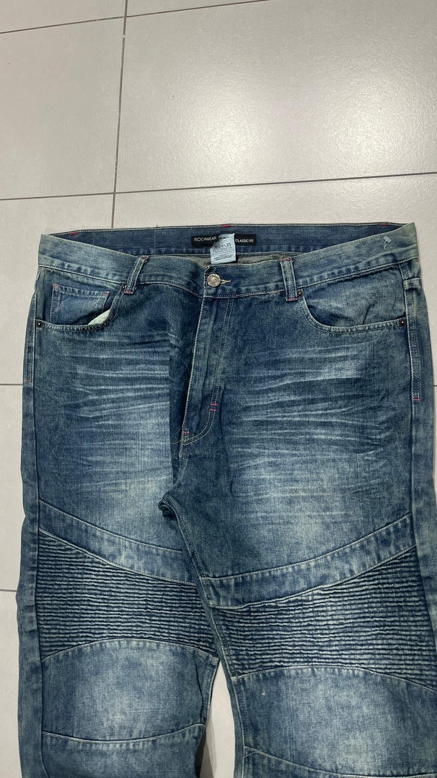Jeans Denim Rocawear Classic Fit Vintage Y2K Blu Délavé — foto 6