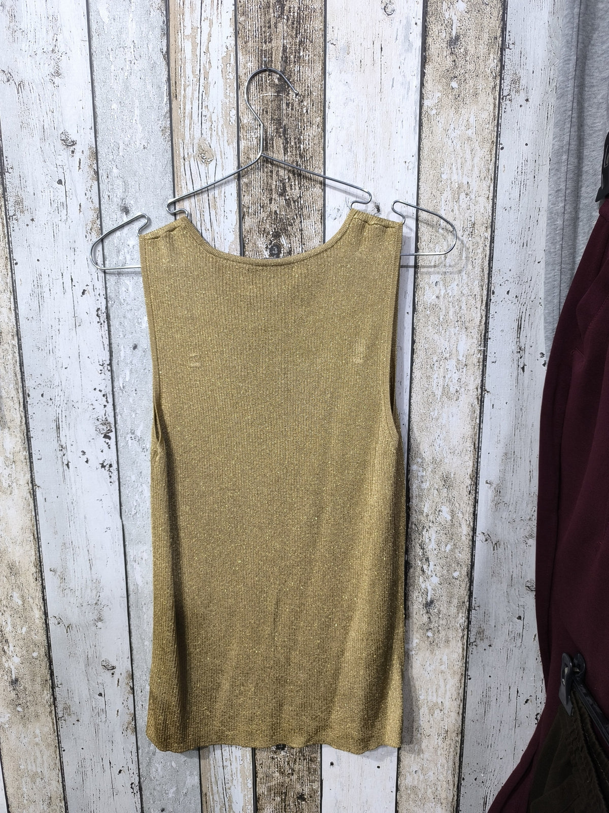 Canotta in maglia Lauren Ralph Lauren Oro antico Vintage Y2K (XL) — foto 5