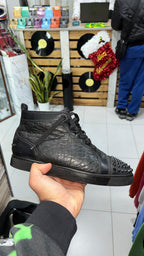 Sneakers Alte Stringate Christian Louboutin Nere Borchie Vintage Y2K (39) — foto 6