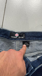 Jeans Urban Edge Jeans Co. Patchwork Blu Scuro Vintage Y2K — foto 6