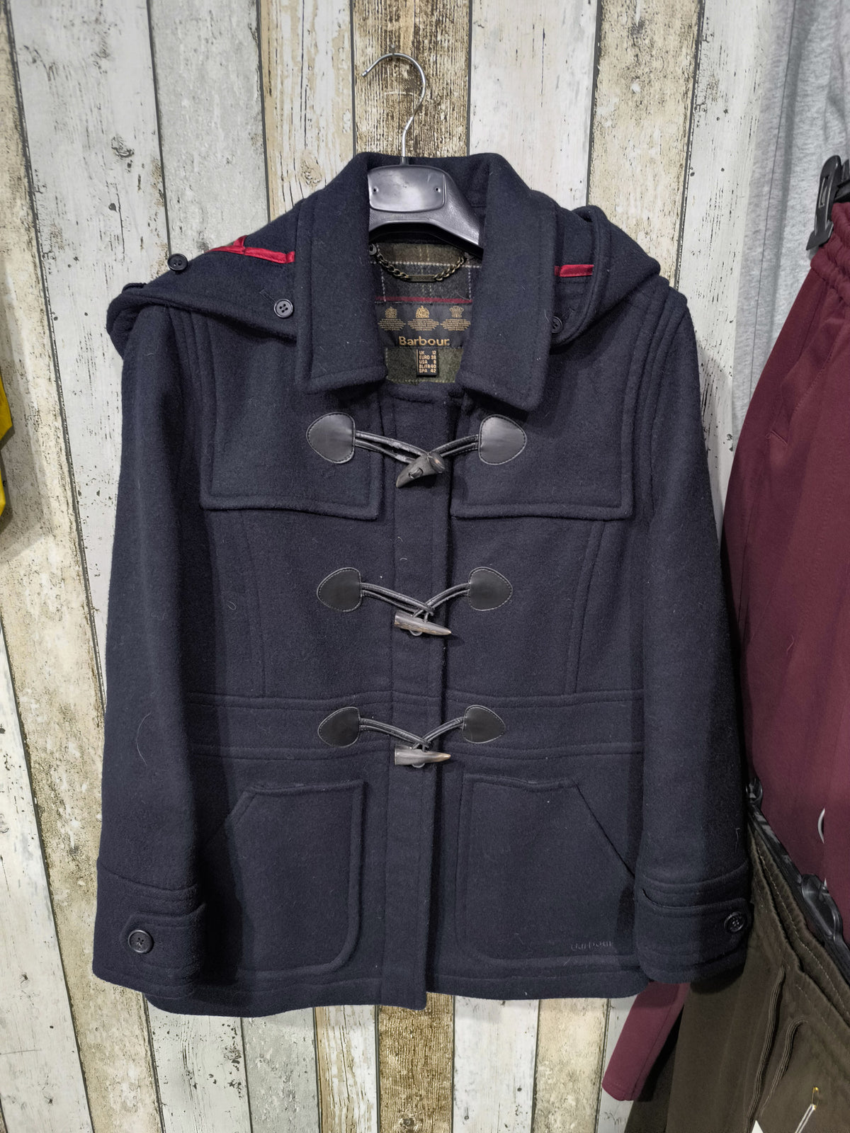 Cappotto con cappuccio Barbour Alamari Blu navy Vintage Y2K — foto 3