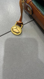 Borsa a tracolla Dooney & Bourke Pelle Verde Scuro Marrone Vintage Y2K — foto 7