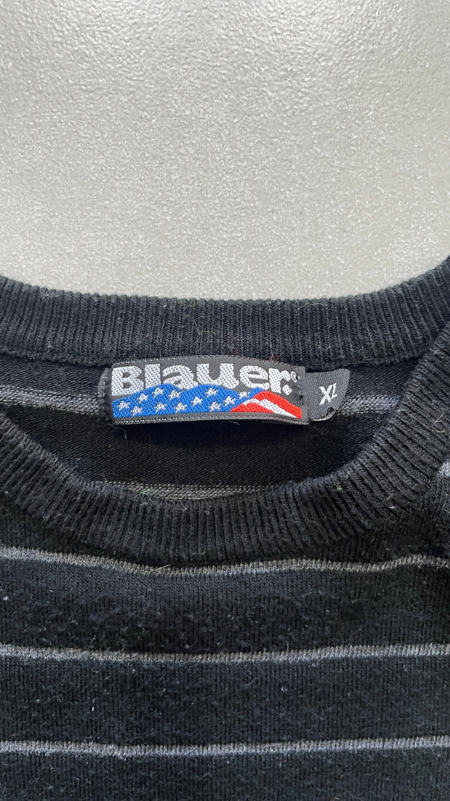 Maglione Girocollo a Righe Blauer Vintage Y2K (XL) — foto 5