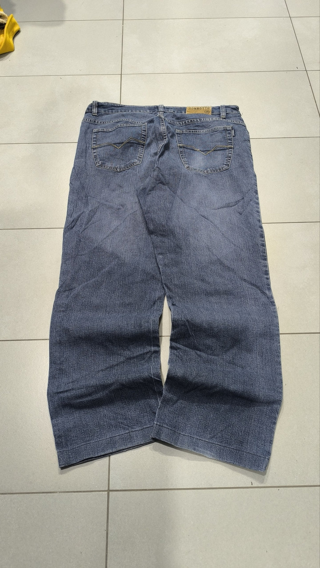 Jeans a gamba larga Tonnotto Blu slavato Vintage Y2K Uomo (XL) — foto 3
