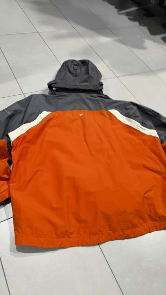 Giacca tecnica Columbia Titanium con cappuccio Arancione Grigio Bianco Vintage Y2K (XL) — foto 7