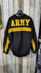 Giacca a vento con zip A Army Nero e giallo Vintage Y2K (M) — foto 5