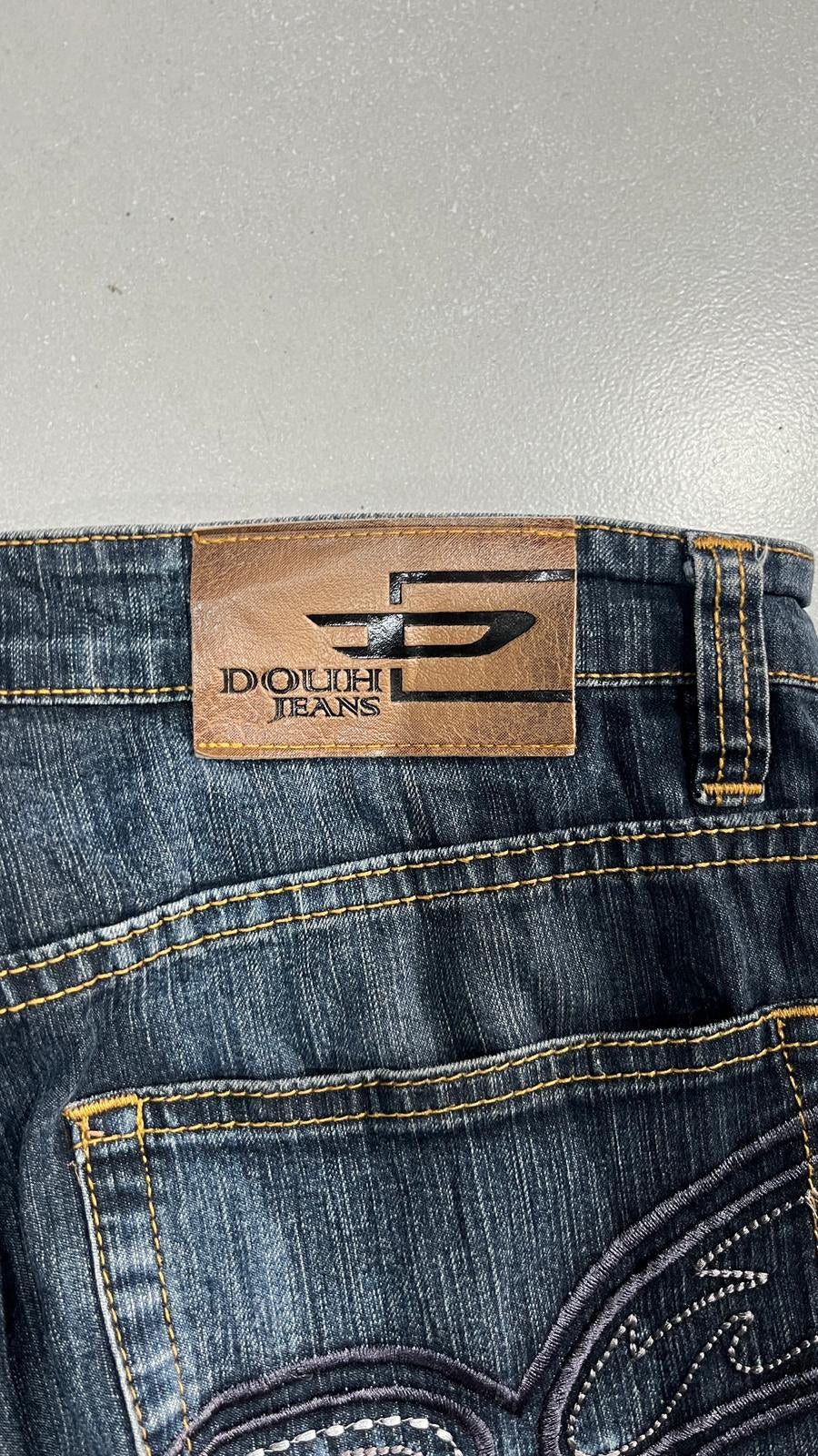Jeans Blu Denim Scolorito Vintage Y2K (S) — foto 5